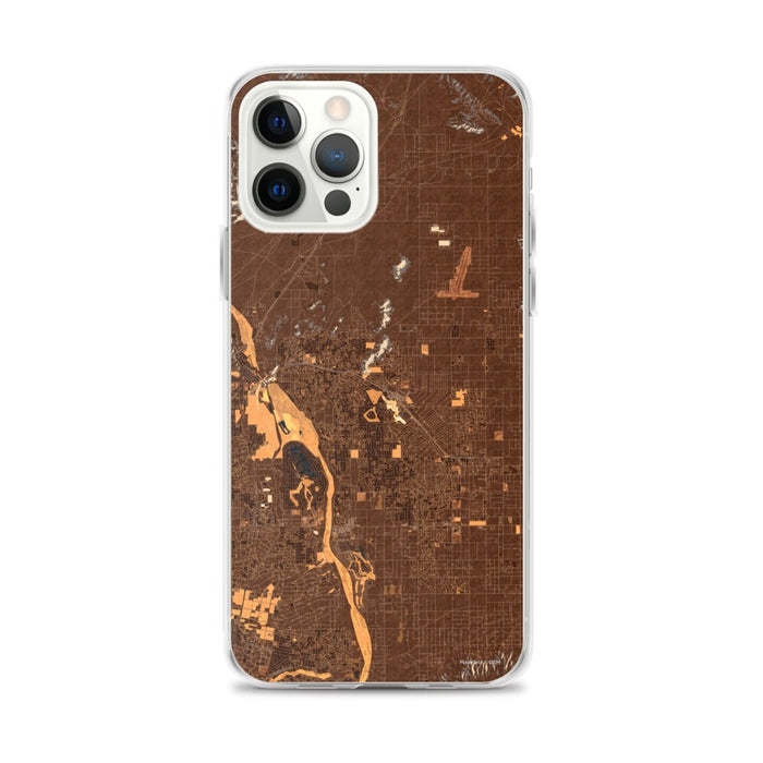 Custom iPhone 12 Pro Max Apple Valley California Map Phone Case in Ember