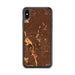 Custom iPhone XS Max Apple Valley California Map Phone Case in Ember