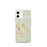 Custom iPhone 12 mini Apple Valley California Map Phone Case in Woodblock