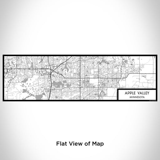 Flat View of Map Custom Apple Valley Minnesota Map Enamel Mug in Classic