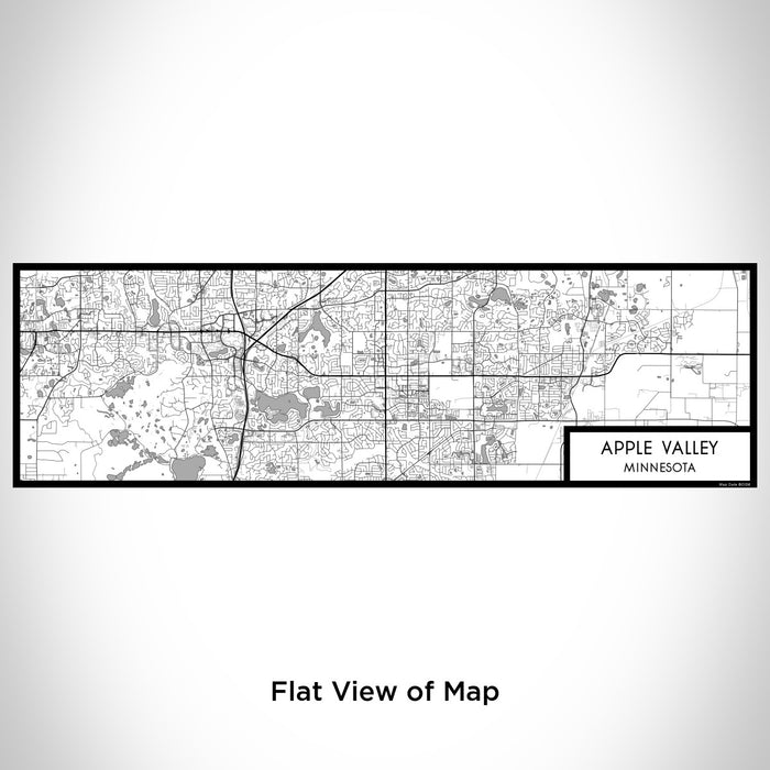 Flat View of Map Custom Apple Valley Minnesota Map Enamel Mug in Classic