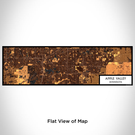 Flat View of Map Custom Apple Valley Minnesota Map Enamel Mug in Ember