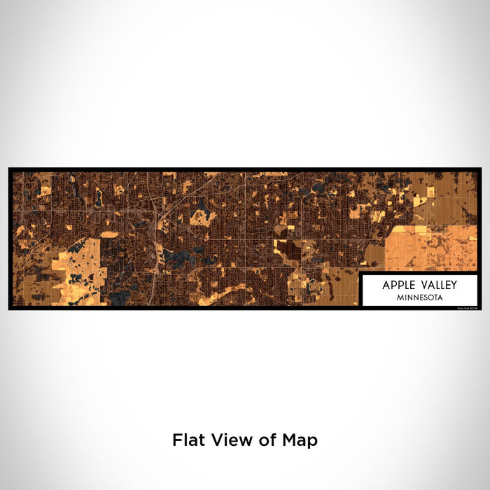 Flat View of Map Custom Apple Valley Minnesota Map Enamel Mug in Ember