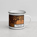 Right View Custom Apple Valley Minnesota Map Enamel Mug in Ember