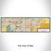 Flat View of Map Custom Apple Valley Minnesota Map Enamel Mug in Woodblock