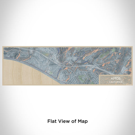Flat View of Map Custom Aptos California Map Enamel Mug in Afternoon
