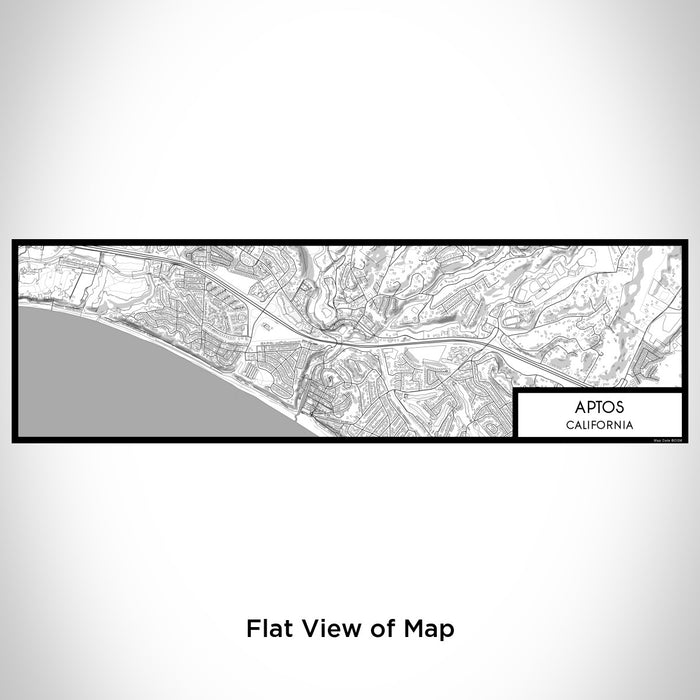 Flat View of Map Custom Aptos California Map Enamel Mug in Classic