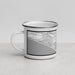 Left View Custom Aptos California Map Enamel Mug in Classic