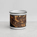 Front View Custom Aptos California Map Enamel Mug in Ember