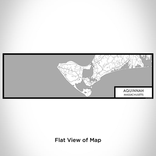 Flat View of Map Custom Aquinnah Massachusetts Map Enamel Mug in Classic
