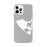 Custom iPhone 12 Pro Max Aquinnah Massachusetts Map Phone Case in Classic