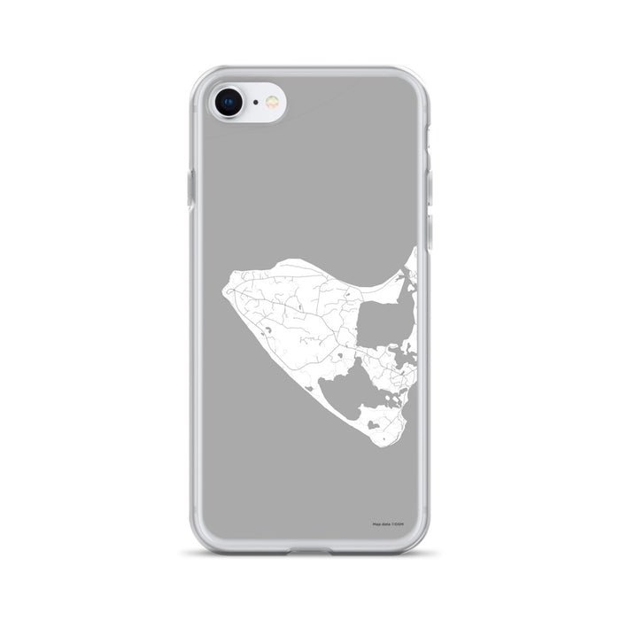 Custom iPhone SE Aquinnah Massachusetts Map Phone Case in Classic