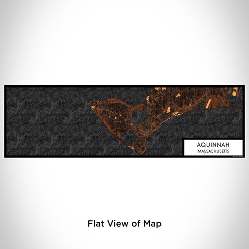 Flat View of Map Custom Aquinnah Massachusetts Map Enamel Mug in Ember