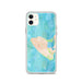Custom iPhone 11 Aquinnah Massachusetts Map Phone Case in Watercolor