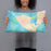Person holding 20x12 Custom Aquinnah Massachusetts Map Throw Pillow in Watercolor