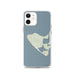 Custom iPhone 12 Aquinnah Massachusetts Map Phone Case in Woodblock