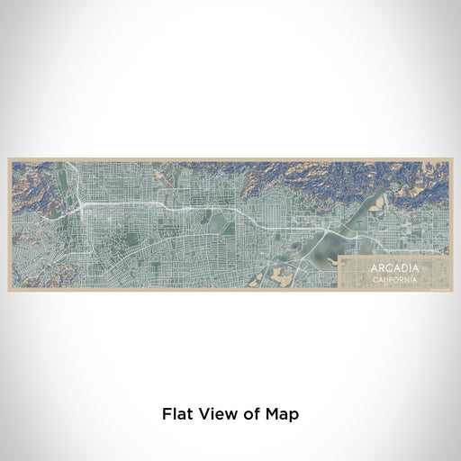 Flat View of Map Custom Arcadia California Map Enamel Mug in Afternoon