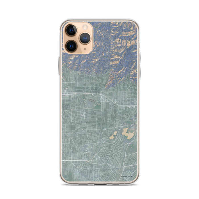 Custom iPhone 11 Pro Max Arcadia California Map Phone Case in Afternoon