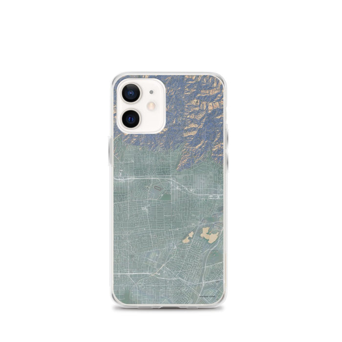Custom iPhone 12 mini Arcadia California Map Phone Case in Afternoon