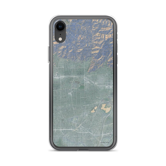 Custom iPhone XR Arcadia California Map Phone Case in Afternoon