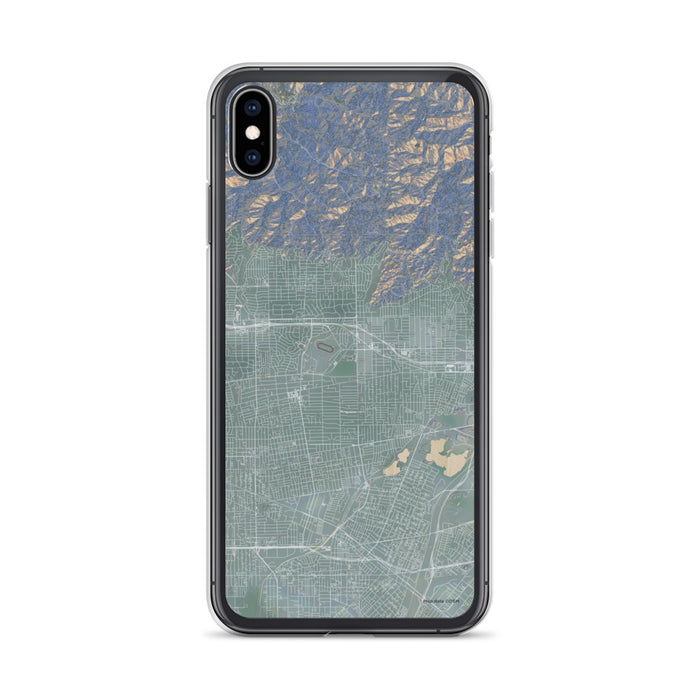 Custom iPhone XS Max Arcadia California Map Phone Case in Afternoon