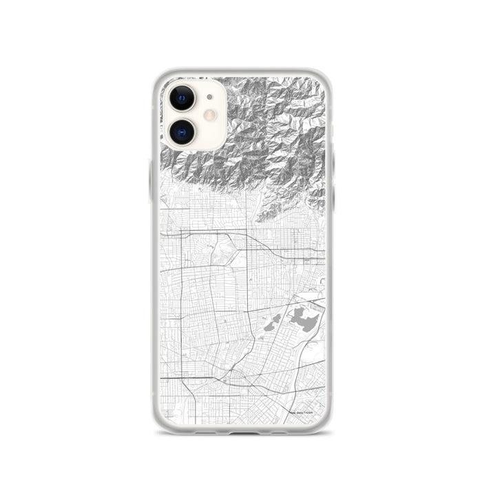 Custom iPhone 11 Arcadia California Map Phone Case in Classic