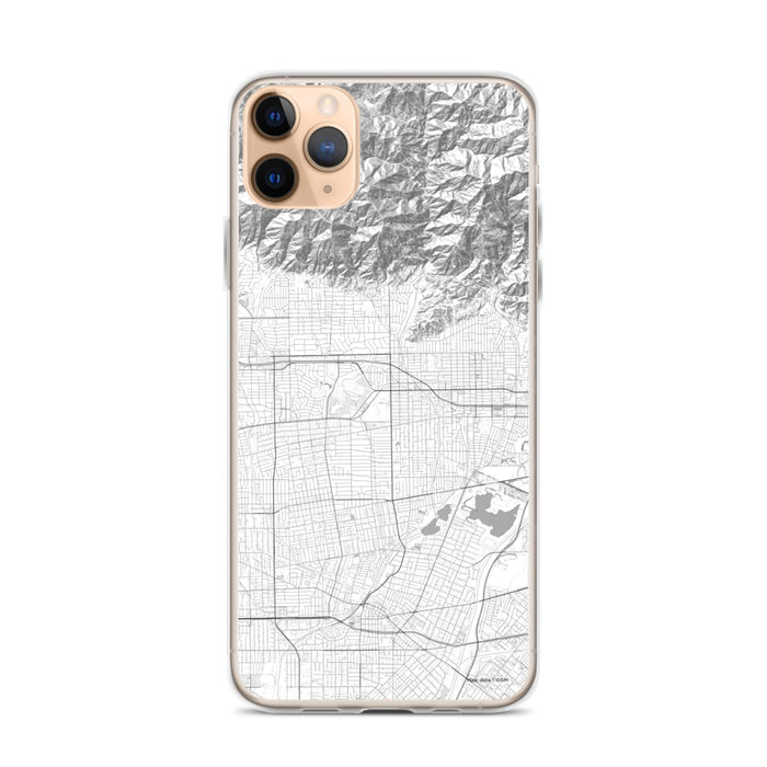 Custom iPhone 11 Pro Max Arcadia California Map Phone Case in Classic