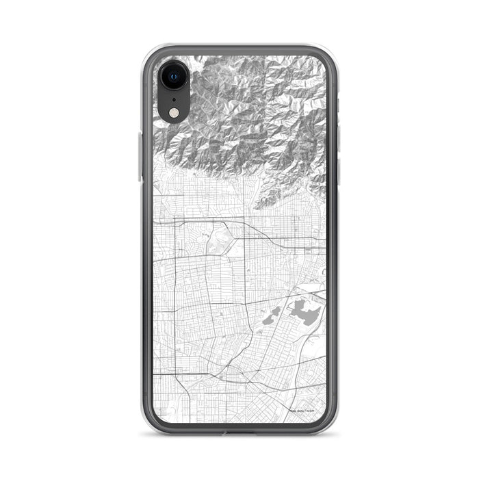 Custom iPhone XR Arcadia California Map Phone Case in Classic