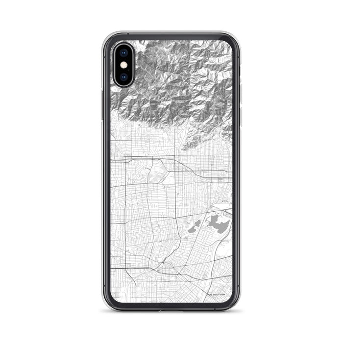 Custom iPhone XS Max Arcadia California Map Phone Case in Classic