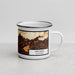 Right View Custom Arcadia California Map Enamel Mug in Ember