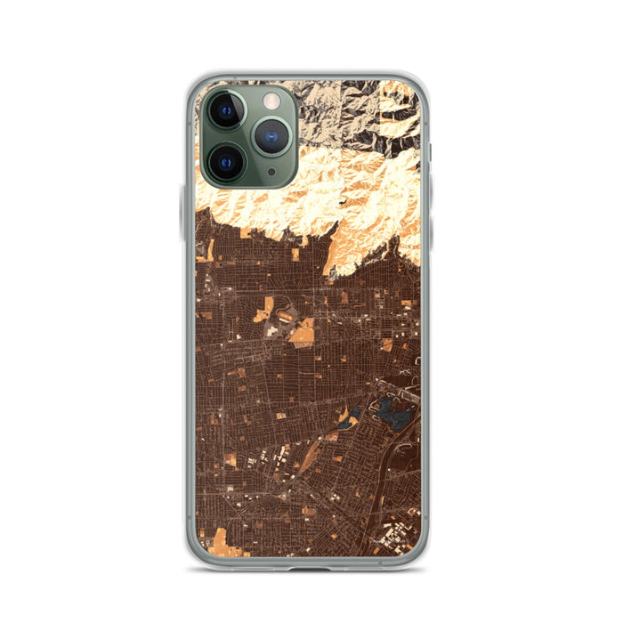 Custom iPhone 11 Pro Arcadia California Map Phone Case in Ember