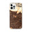 Custom iPhone 12 Pro Max Arcadia California Map Phone Case in Ember