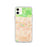 Custom iPhone 11 Arcadia California Map Phone Case in Watercolor