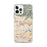 Custom iPhone 12 Pro Max Arcadia California Map Phone Case in Woodblock