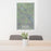 24x36 Arches National Park Map Print Portrait Orientation in Afternoon Style Behind 2 Chairs Table and Potted Plant