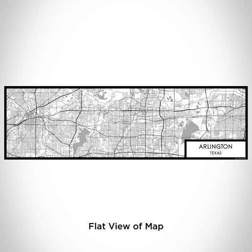 Flat View of Map Custom Arlington Texas Map Enamel Mug in Classic