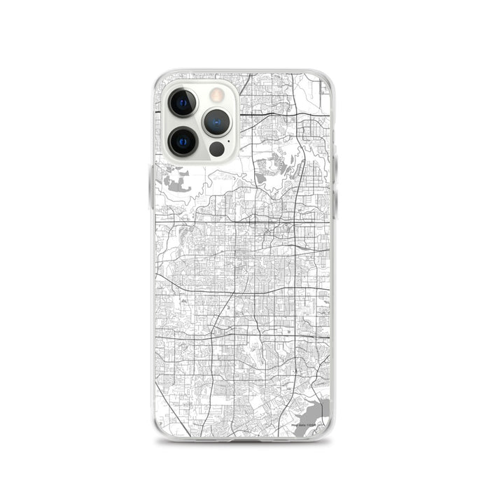 Custom Arlington Texas Map iPhone 12 Pro Phone Case in Classic
