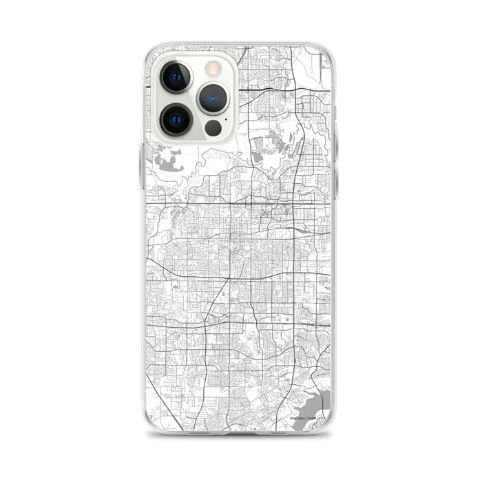 Custom Arlington Texas Map iPhone 12 Pro Max Phone Case in Classic