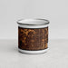 Front View Custom Arlington Texas Map Enamel Mug in Ember