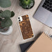 Custom Arlington Texas Map Phone Case in Ember