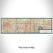 Flat View of Map Custom Arlington Texas Map Enamel Mug in Woodblock