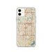 Custom Arlington Texas Map Phone Case in Woodblock