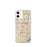 Custom Arlington Texas Map iPhone 12 mini Phone Case in Woodblock