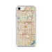 Custom Arlington Texas Map iPhone SE Phone Case in Woodblock