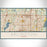 Arlington Texas Map Print Landscape Orientation in Woodblock Style With Shaded Background