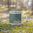 Right View Custom Arlington Washington Map Enamel Mug in Afternoon on Grass With Trees in Background