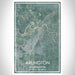 Arlington Washington Map Print Portrait Orientation in Afternoon Style With Shaded Background