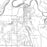 Arlington Washington Map Print in Classic Style Zoomed In Close Up Showing Details