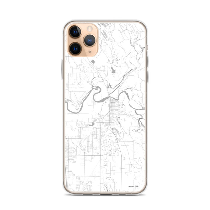Custom iPhone 11 Pro Max Arlington Washington Map Phone Case in Classic