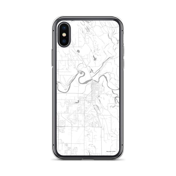 Custom iPhone X/XS Arlington Washington Map Phone Case in Classic